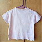  Καλοκαιρινή μπλούζα για κορίτσι 10-11 ετών χρώμα ροζ σε άριστη κατάσταση με σχέδιο από παγιέτες.