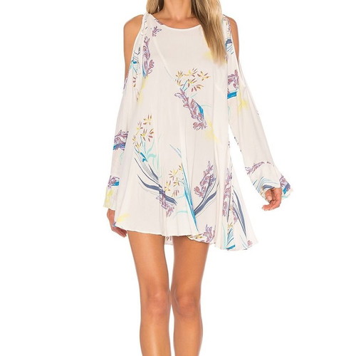 Free People asymmetrical tunic dress, off-shoulder, like new, XS