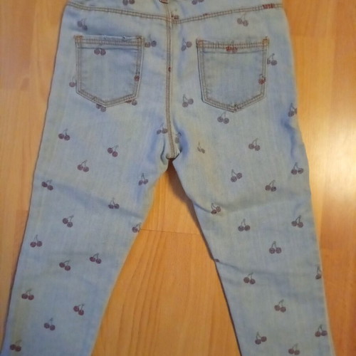 Benetton girls' denim pants like new, size 104 cm, age 3-4 years