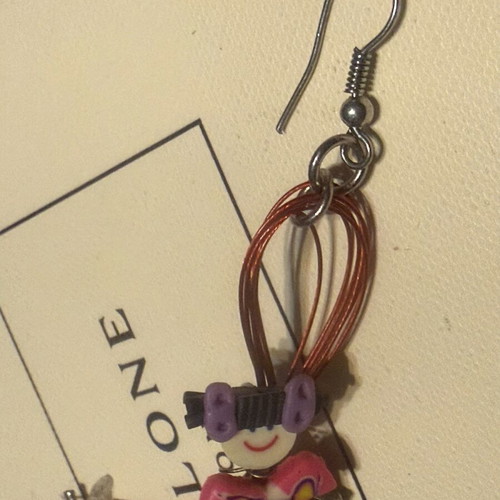 Handmade single earring new multicolored