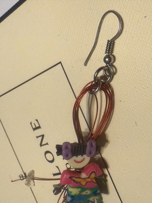 Handmade single earring new multicolored