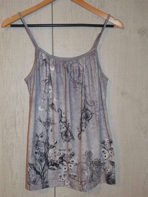 Women's tank top like new, black and grey, size S