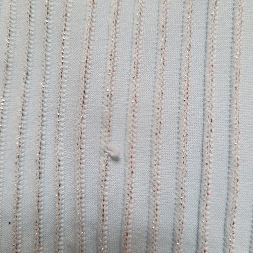 Top XS used, turquoise with silver thread