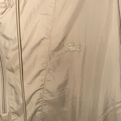 Lacoste jacket new, ultra thin waterproof windbreaker beige