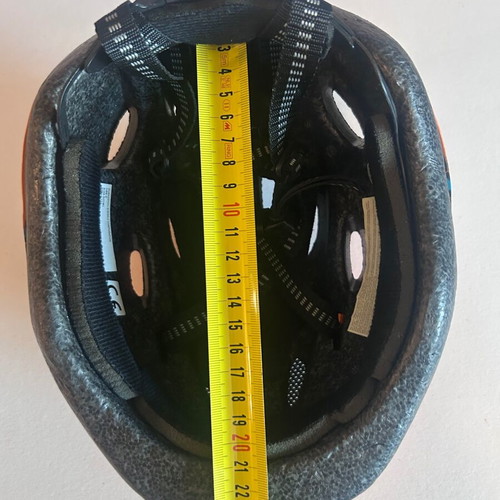 Cytec Yangsta kids bike helmet, size S, black and orange