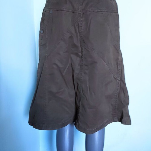Esprit brown denim skirt like new, sizes M/L, asymmetrical summer style