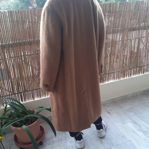 Weekday camel wool coat used, size S