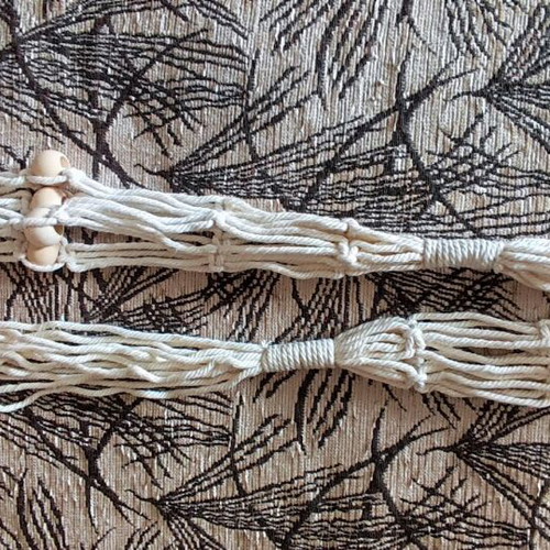 Macrame plant hanger new, double rope for pots