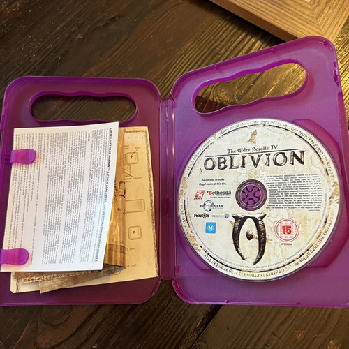 The Elder Scrolls IV Oblivion PC game used with original Cyrodiil map and extras