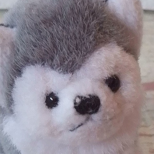 Vintage stuffed dog Trudi Peluches Siberian Husky like new