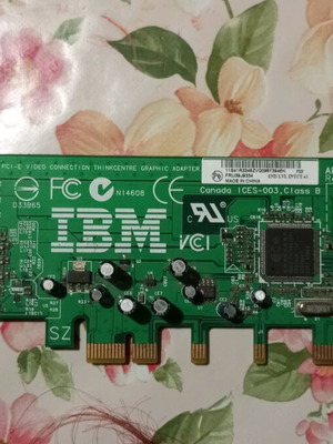 IBM ThinkCentre PCI-Express x1 DVI graphics card used, Low Profile