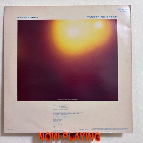 Tangerine Dream Hyperborea LP used, electronic music