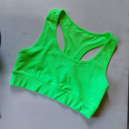 Lefties sports bra size L like new, green