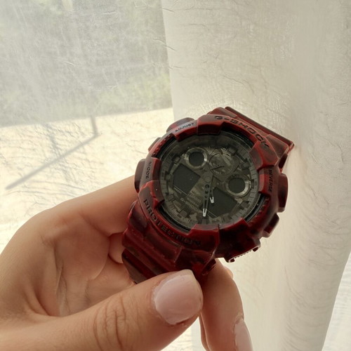 Casio G-Shock GA-100CM-4AER watch and Lorus RM331GX9 chronograph