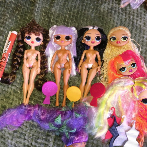 Lol OMG Fierce dolls and parts used