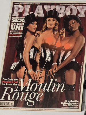 Playboy Germany Moulin Rouge Οκτώβριος 2001 περιοδικό σαν καινούργιο