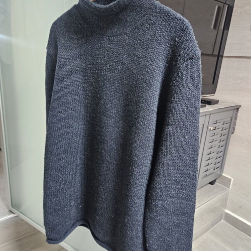 Funky Buddha turtleneck sweater, size Large, blue