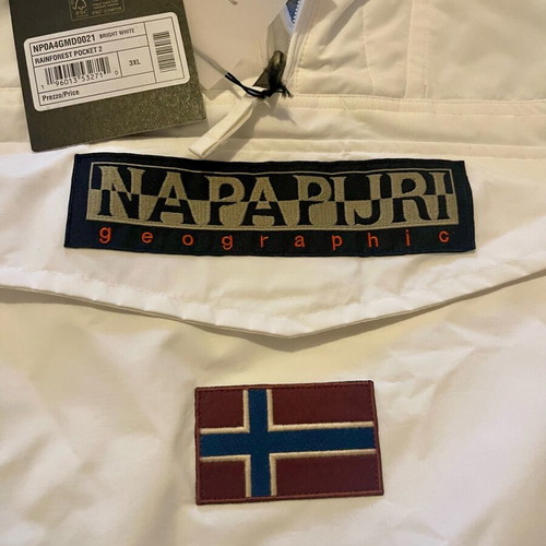 Napapijri Rainforest Pocket 2 jacket new, white, size 3XL