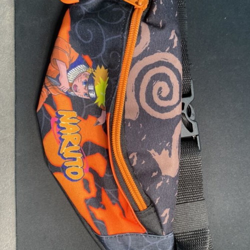 Naruto waist bag new, black and orange by Gim