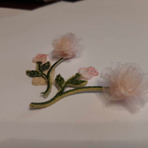 Decorative flower stickers new, set of 2 pieces