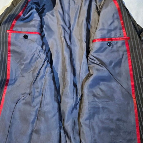 HUGO BOSS Men's Jacket Grey with Stripes Size M Used