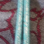 Set of 2 light green pencils with designs