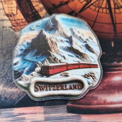 Flat Switzerland magnet new in packaging