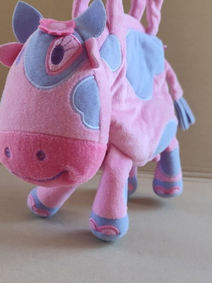 Cow-shaped children's bag Next like new, pink and purple