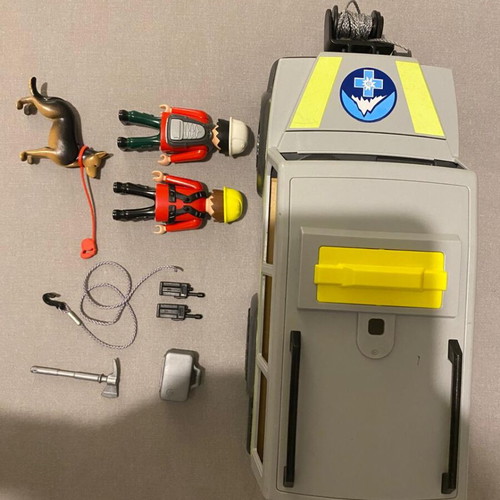 Playmobil Rescue Team used set with missing pieces