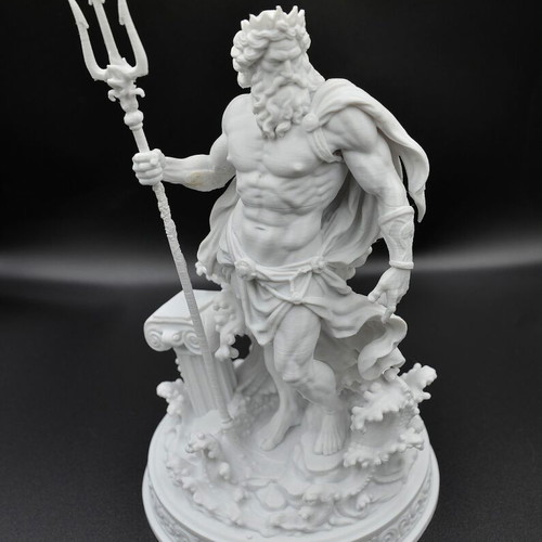 Poseidon 3D printed statue new, premium PLA