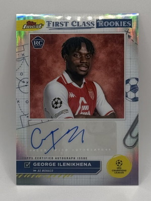 Topps Finest UEFA George Ilenikhena First Class Auto RC Rookie Card like new