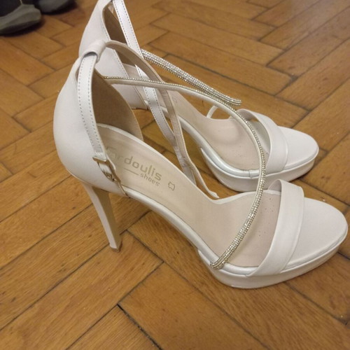 Bridal shoes new, size 39, high heels