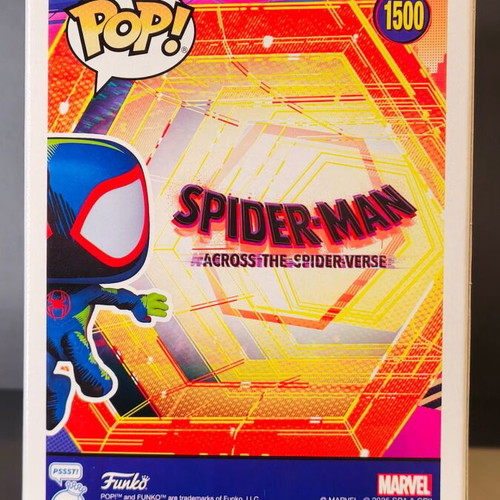 Funko Pop Miles Morales #1500 Limited Edition 7500 with Custom Painted Acrylic Protector new