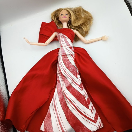 Barbie holiday dress 2019 used Mattel