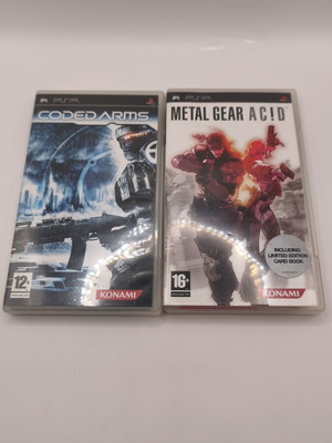 Metal Gear Ac!d and Coded Arms PSP used games