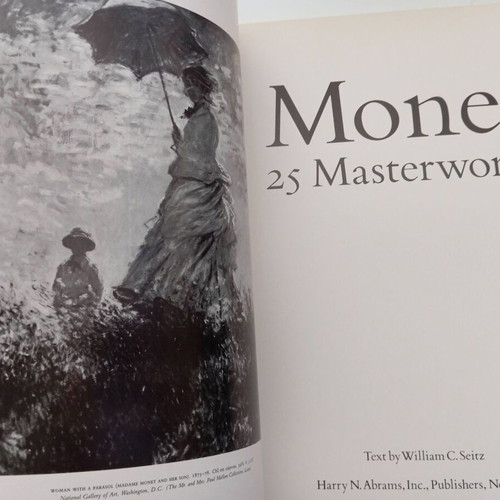 Monet 25 Masterworks art book like new, vintage edition 1982