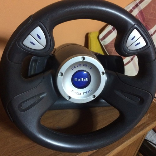 Saitek USB steering wheel used, few times