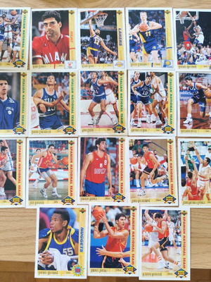 Upper Deck NBA 1991-92 cards used, 18 pieces