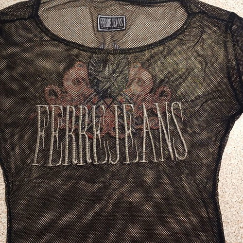 Ferre Jeans vintage evening blouse size M like new