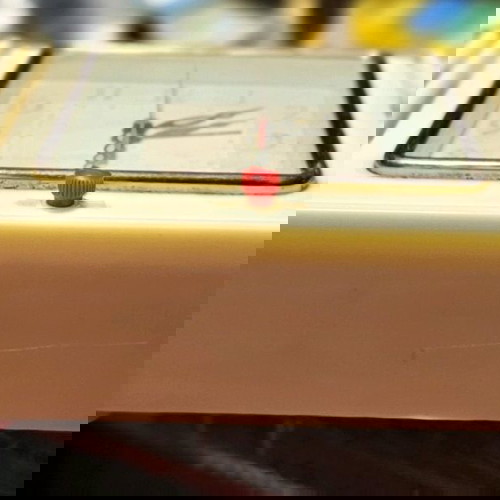 Vintage clock used, bakelite radio-shaped decorative item