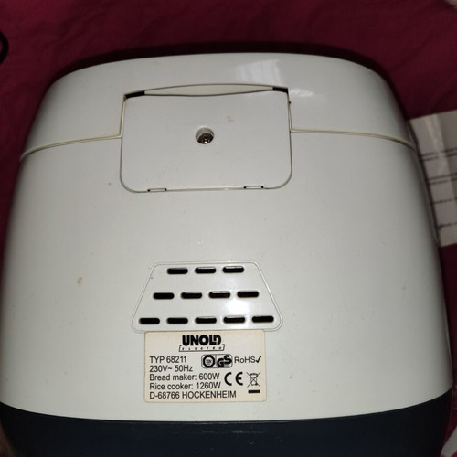 Unold Backmeister Multi bread maker and rice cooker like new