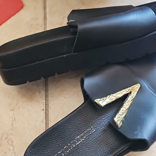 Gianna Kazakou summer slippers used, size 38, black