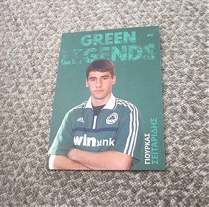 Γιούρκας Σεϊταρίδης Παναθηναϊκός ποδόσφαιρο ποδοσφαιρική κάρτα Green legends