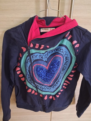 Desigual shirt like new, blue and colorful, sizes 134-140 cm