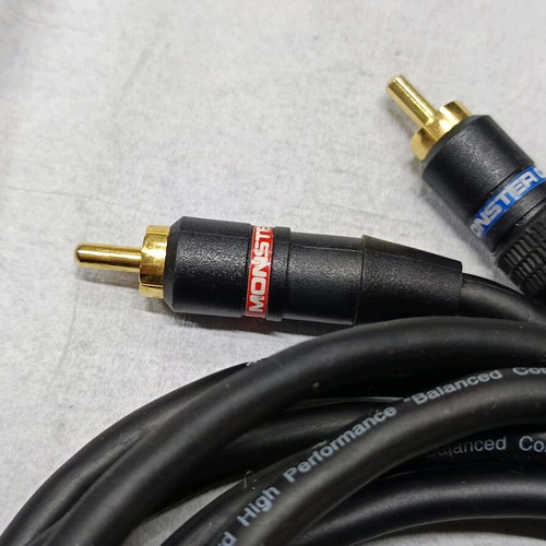 Monster Standard cables used, two pairs