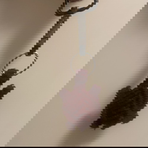 Μπρελόκ Βουργουνδι μακράμε χελωνάκι καινούργιο