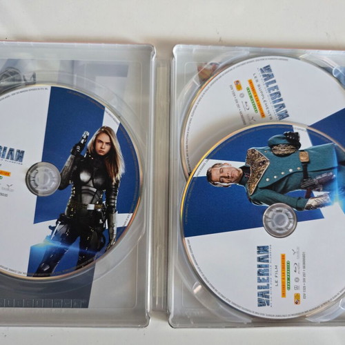 Valerian and the City of a Thousand Planets Blu-ray 3D+2D+bonus disk Steelbook, French edition, dubbed