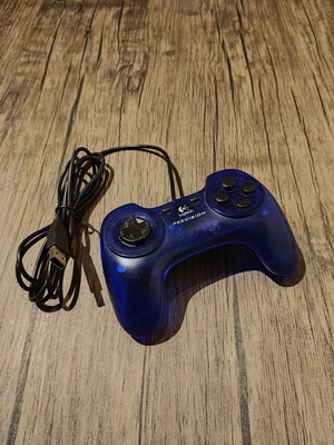 Logitech Precision Gamepad blue like new USB controller