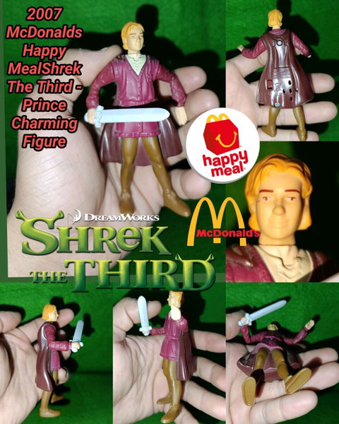 2007 McDonalds Happy Meal Shrek The Third Prince Charming Figure φιγούρα Σρέκ DreamWorks δωράκι