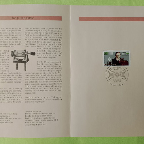 German stamps mint condition, 1995 first day cover Bonn